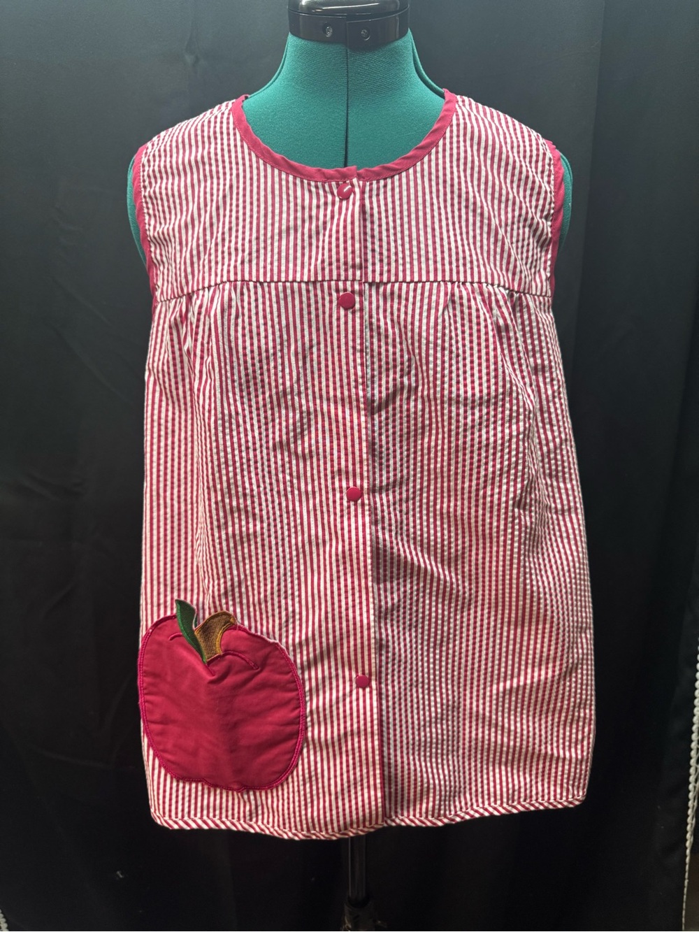Red Striped Sleep Sack with Apple Pocket